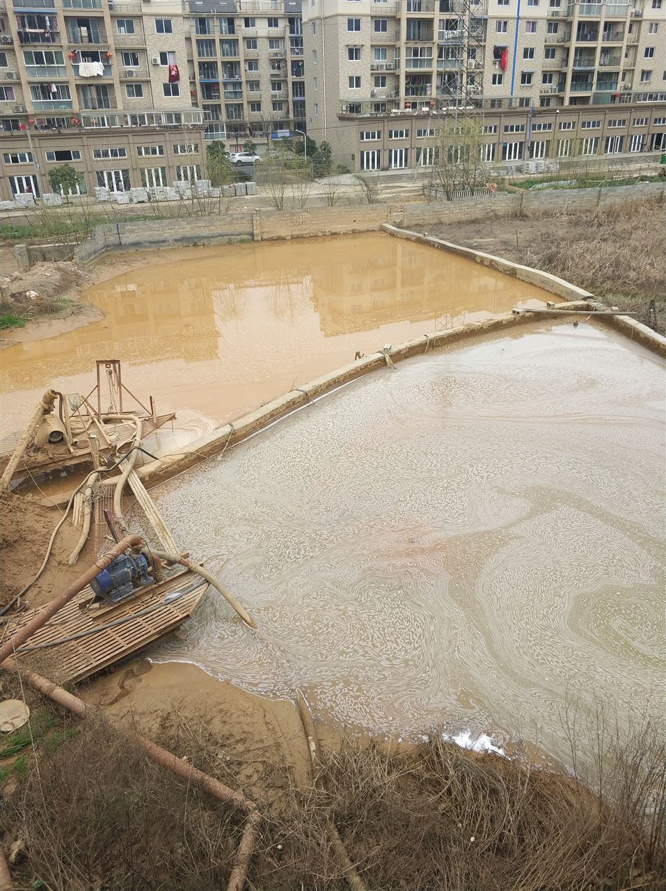 清水沉淀池淤泥清理-厂区废水池淤泥清淤